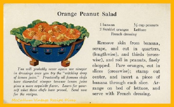 Orange Sunkist Peanut Salad