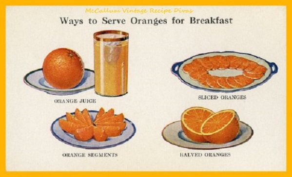 Ways to serve Sunkist Oranges for breakfast 