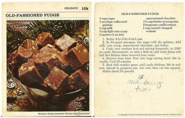 Old Fashioned Fudge